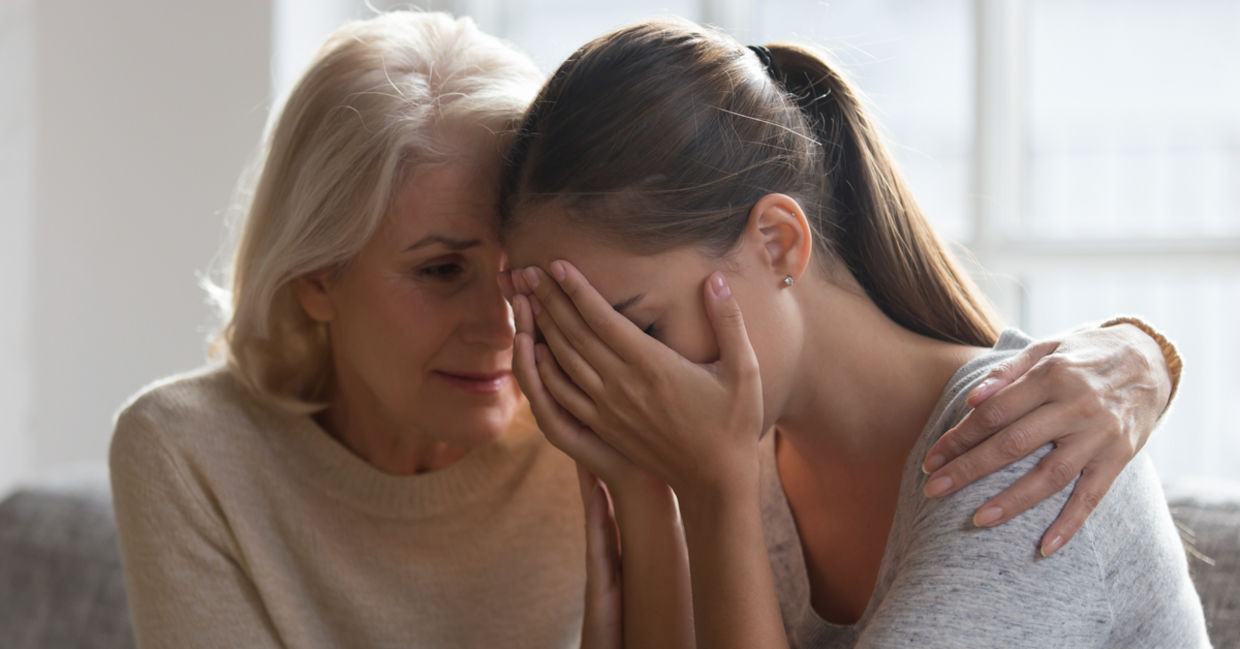 Hug offering comfort