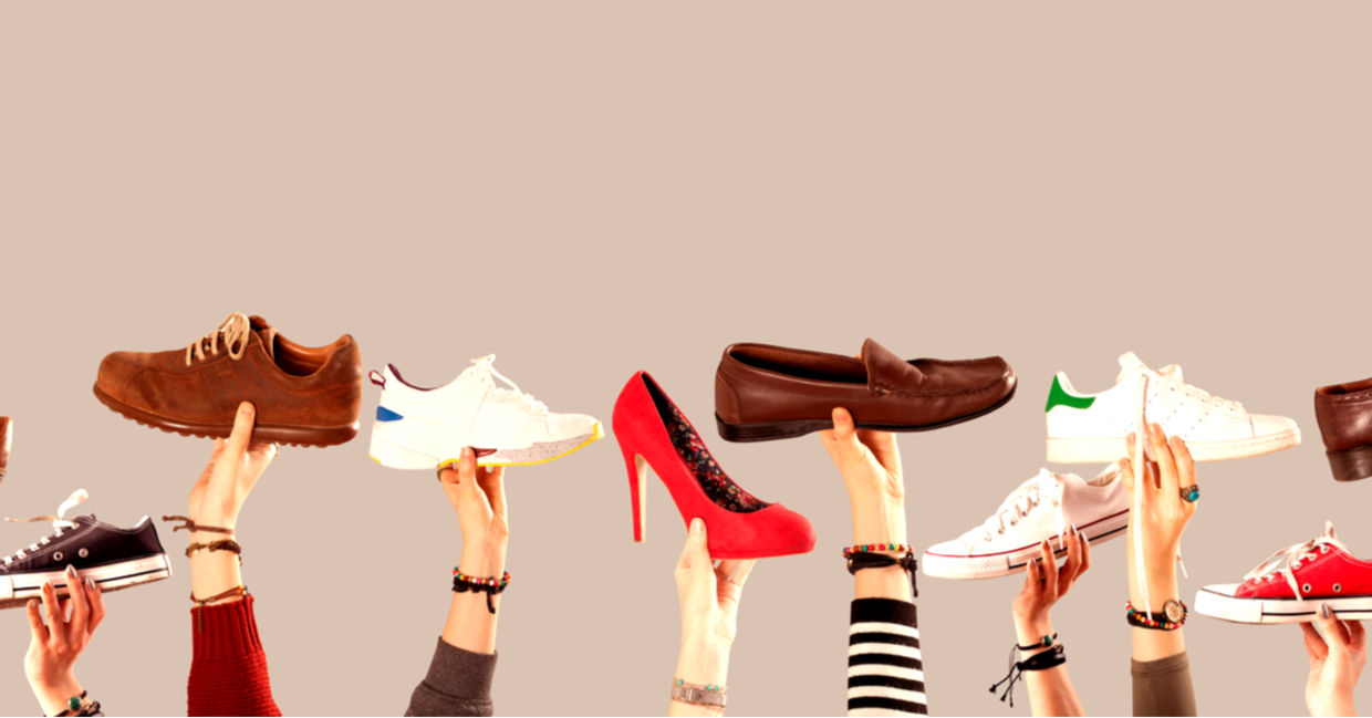 Giving shoes to the community