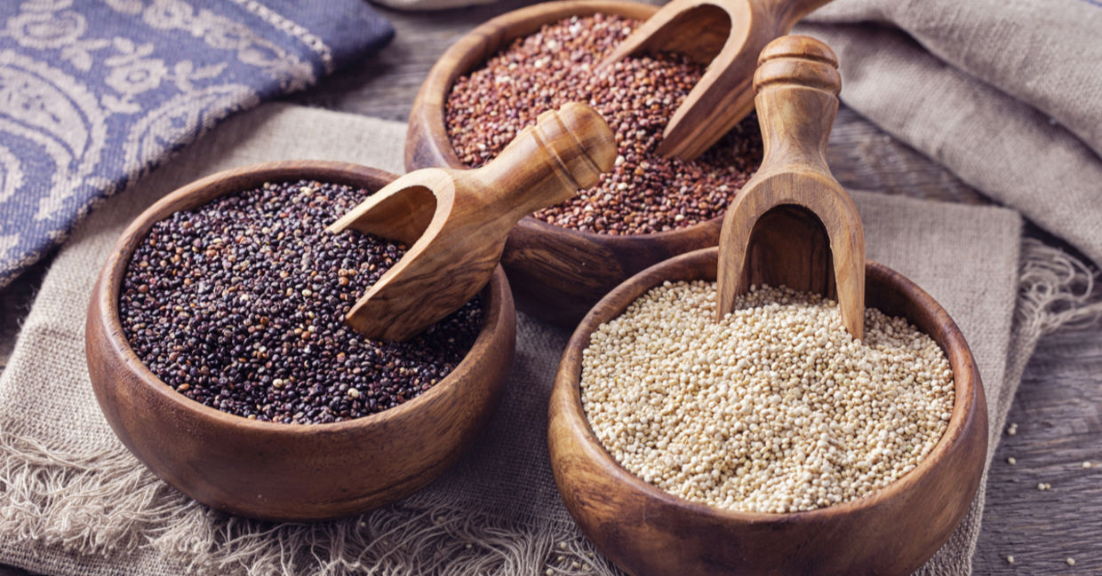 Quinoa is a superfood from Latin America.
