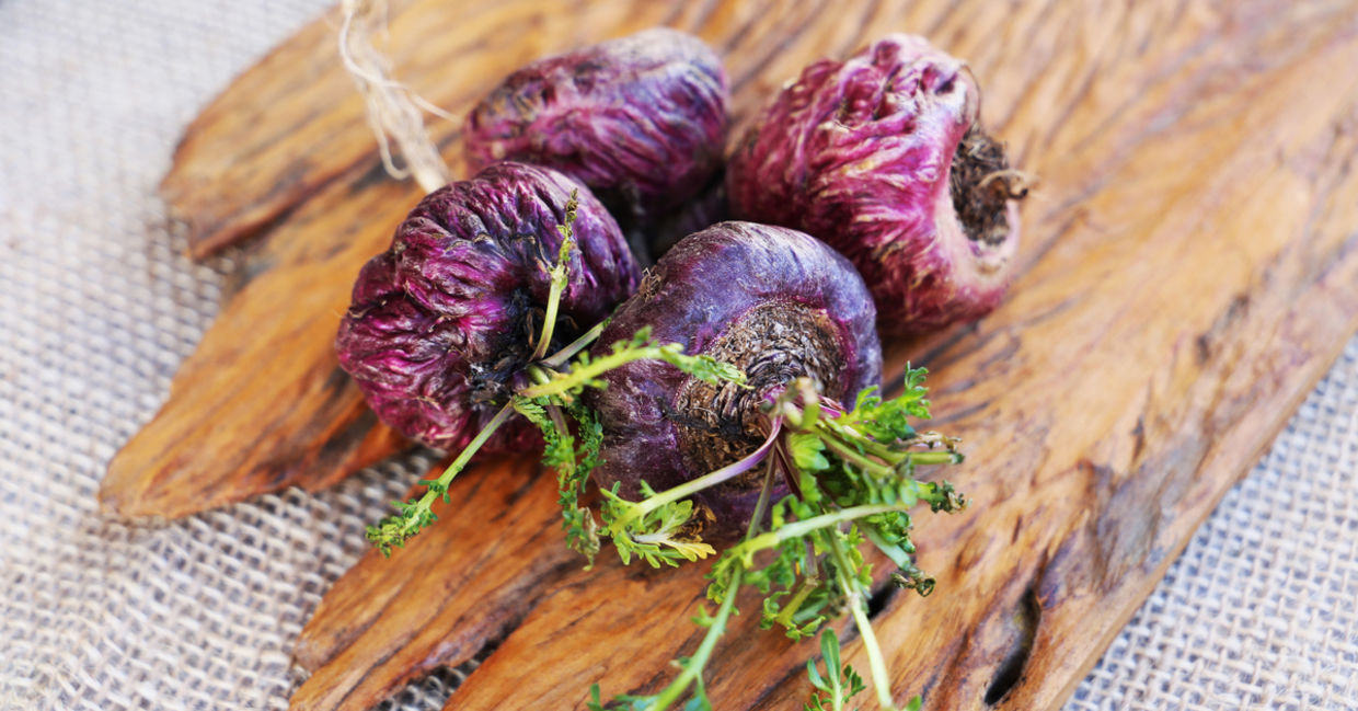 Maca root is a superfood from Latin America.