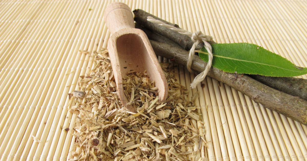 Willow bark helps headache pain.