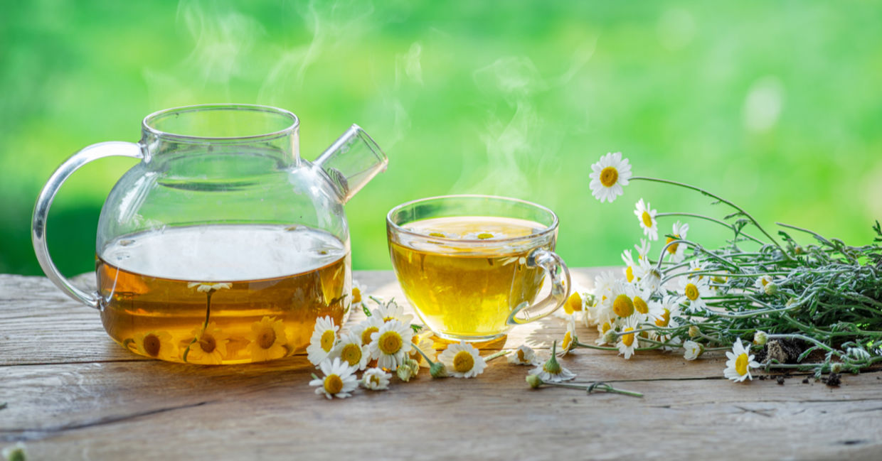 Sooth a sinus headache with Chamomile tea.