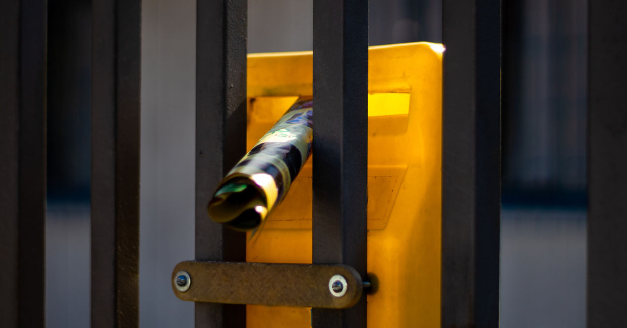 A magazine in the letterbox