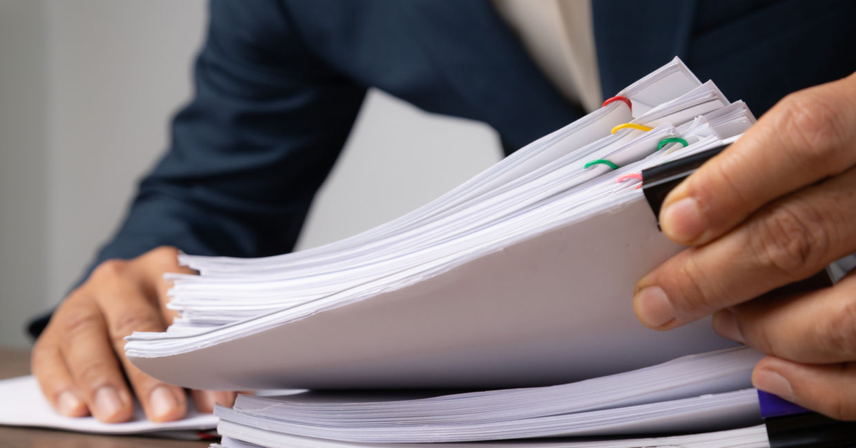 Organized businessman