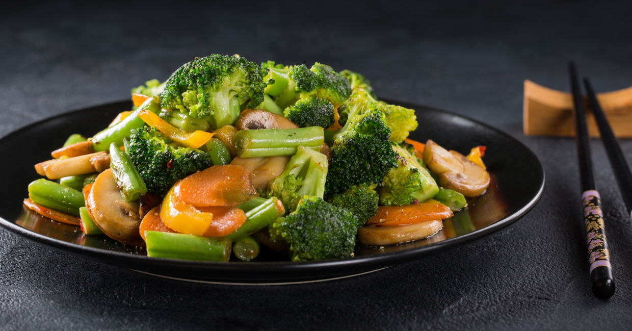 Healthy Chinese food.