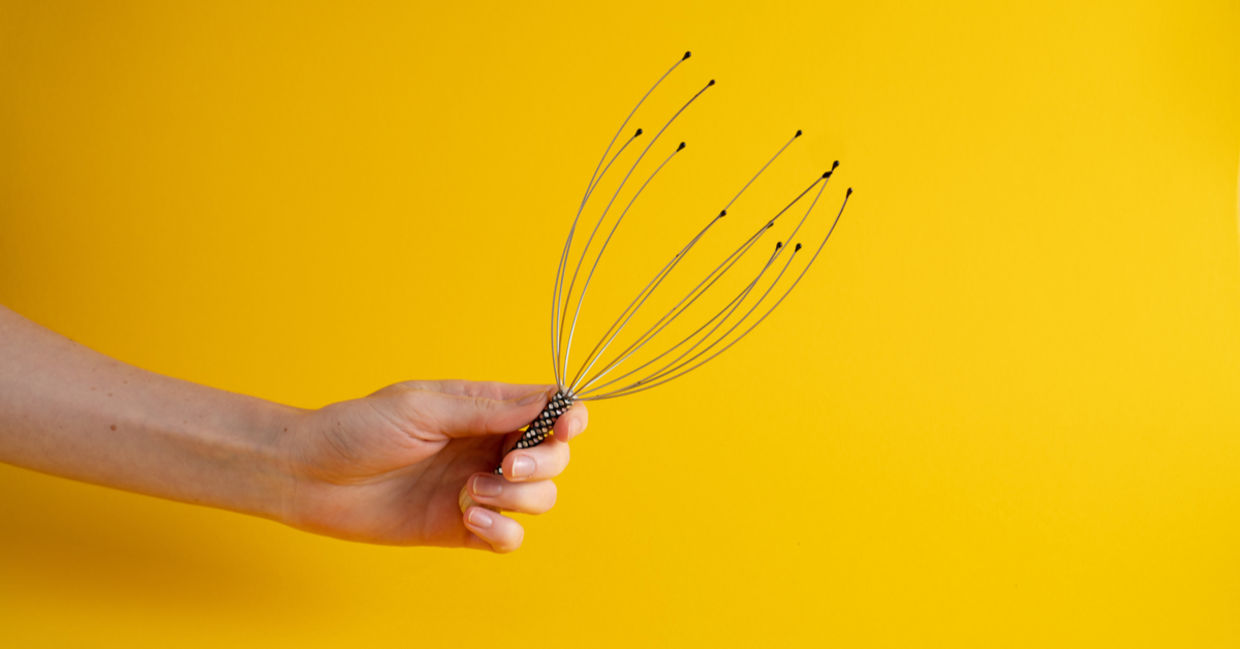 A scalp massager or head tingler.