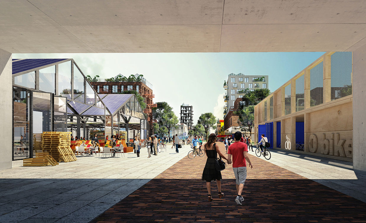 A new planned development outside of Hamburg .