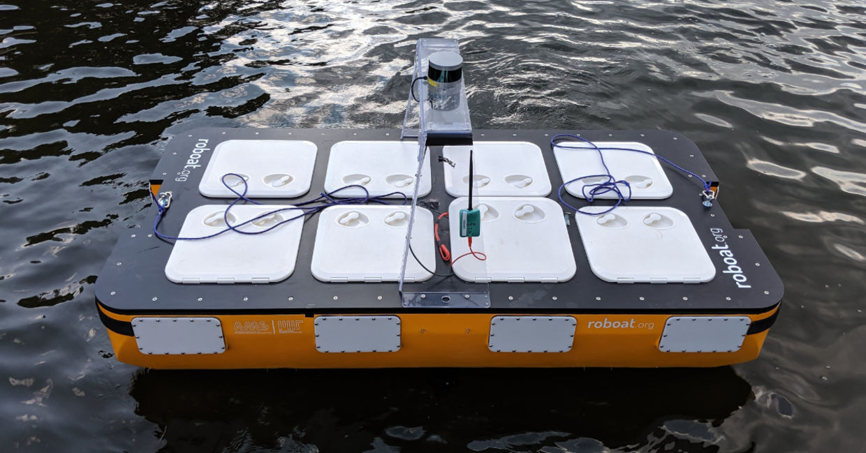 MIT's autonomous EV boat.