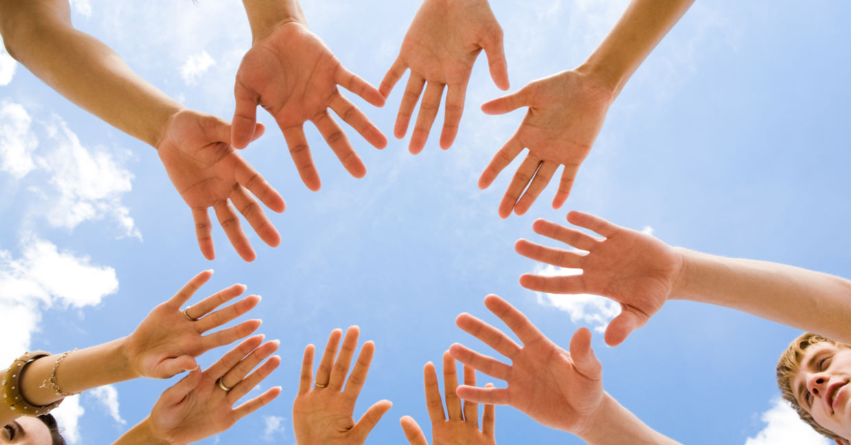 A circle of friends.