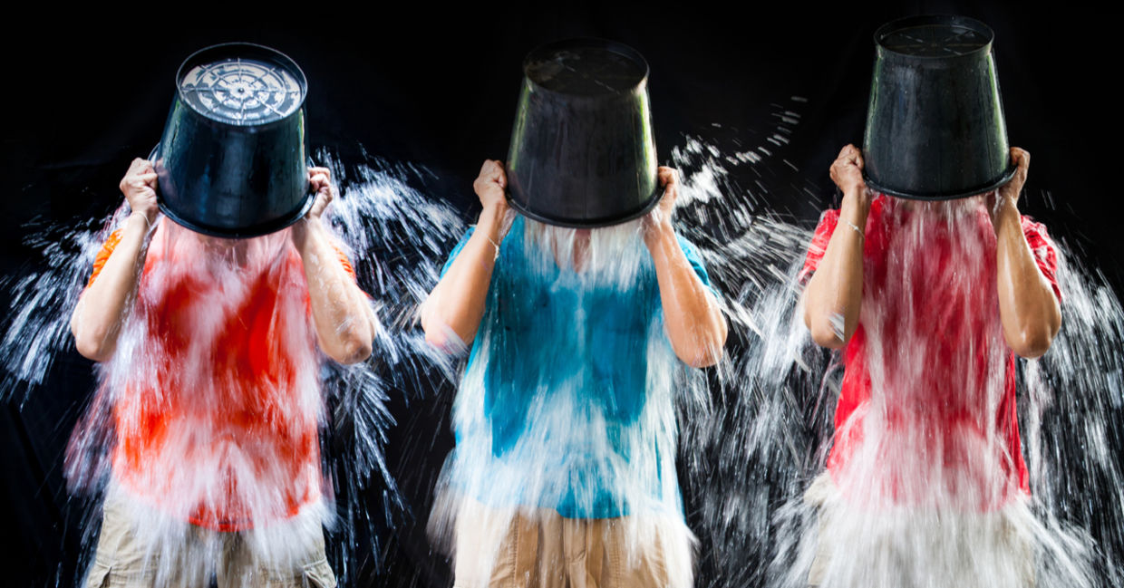 The ice bucket challenge.
