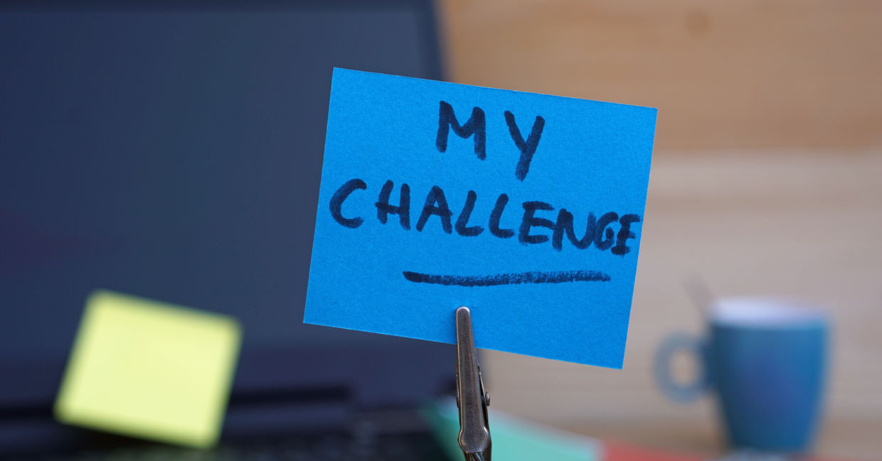 Accepting a challenge.