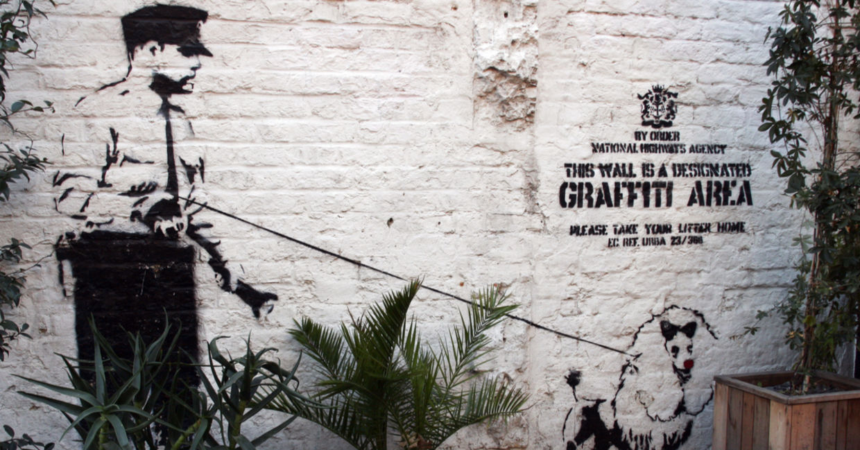 Street art by Bansky.