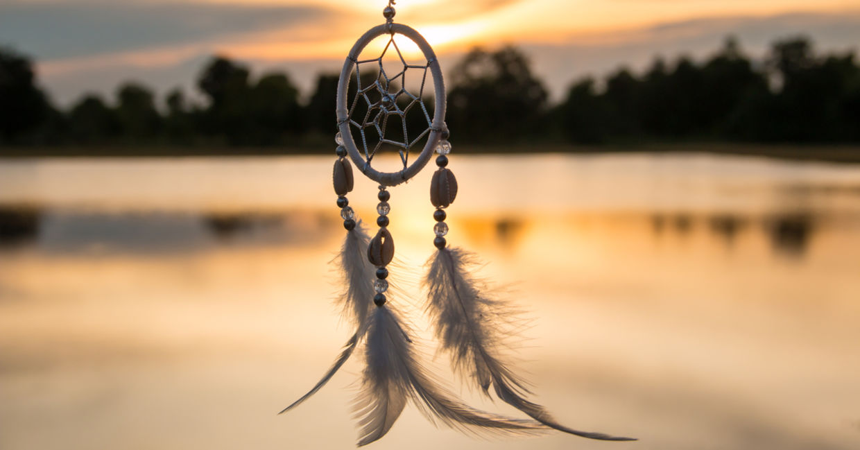 Dreamcatcher at sunset