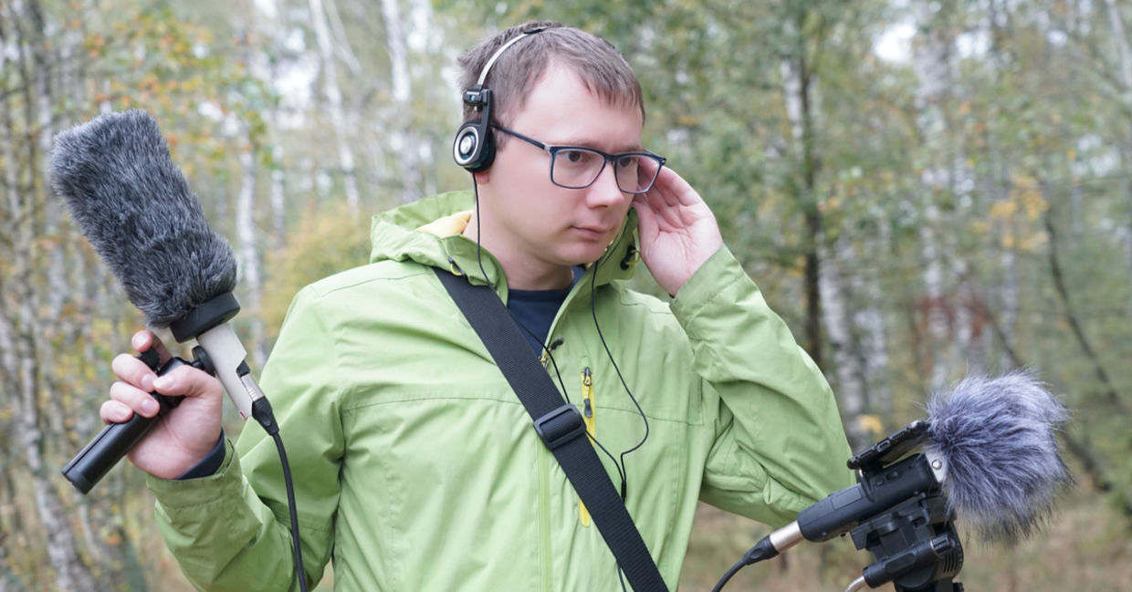 recording ambient sounds.