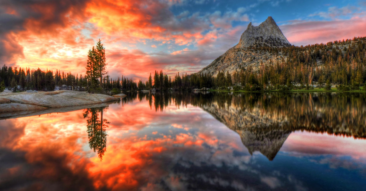 Cathedral Lake Yosemite National Park, California