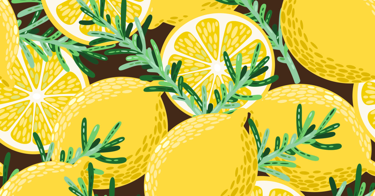 Cook lemons and rosemary to freshen the air.