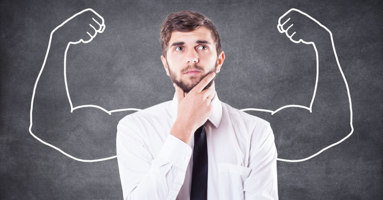 This man does not know his inner strength.