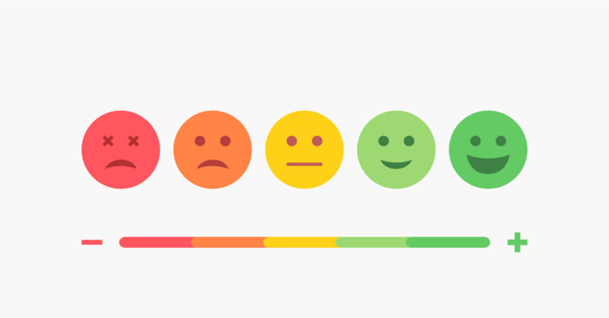 Your face shows how you feel.