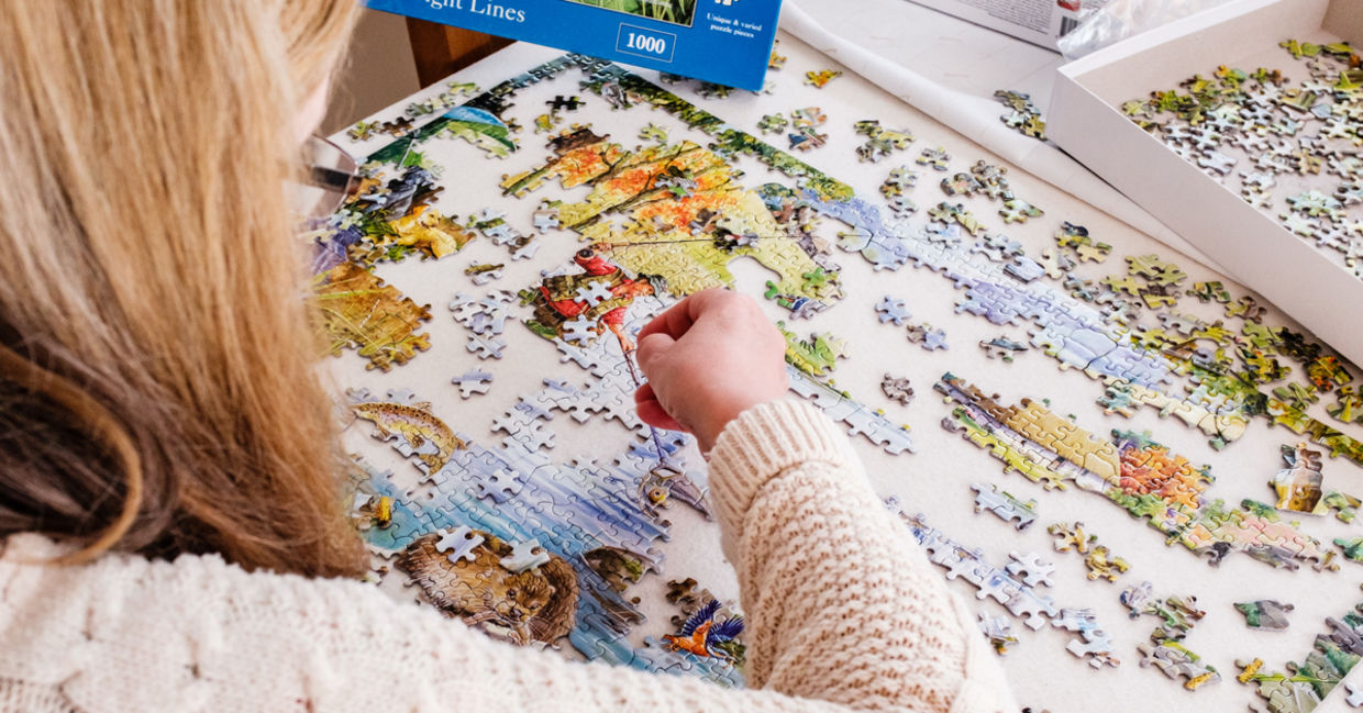 Keep your mind sharp by doing puzzles.