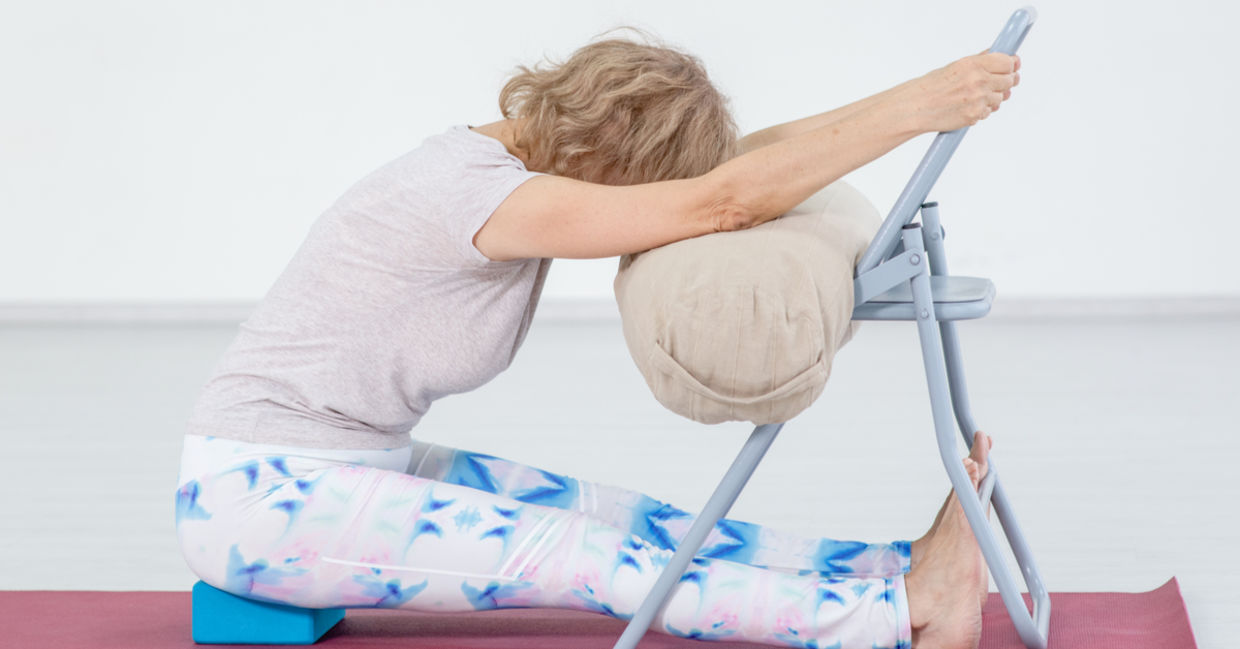 The chair yoga pose is good for you.