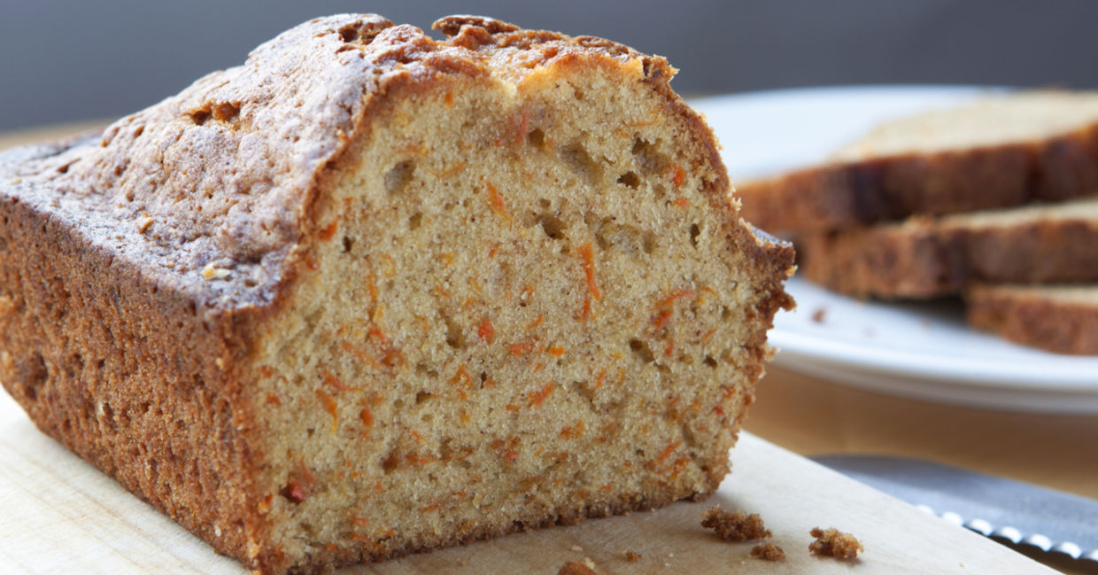 Carrot bread has many health benefits.