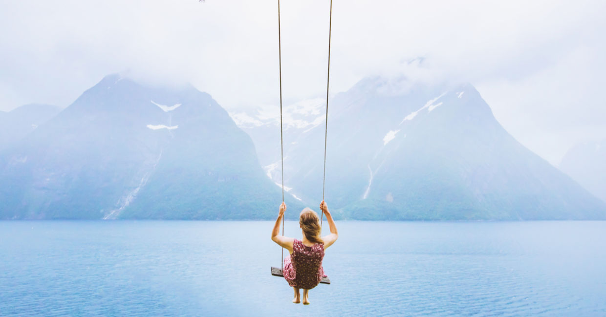 Depiction of a person daydreaming