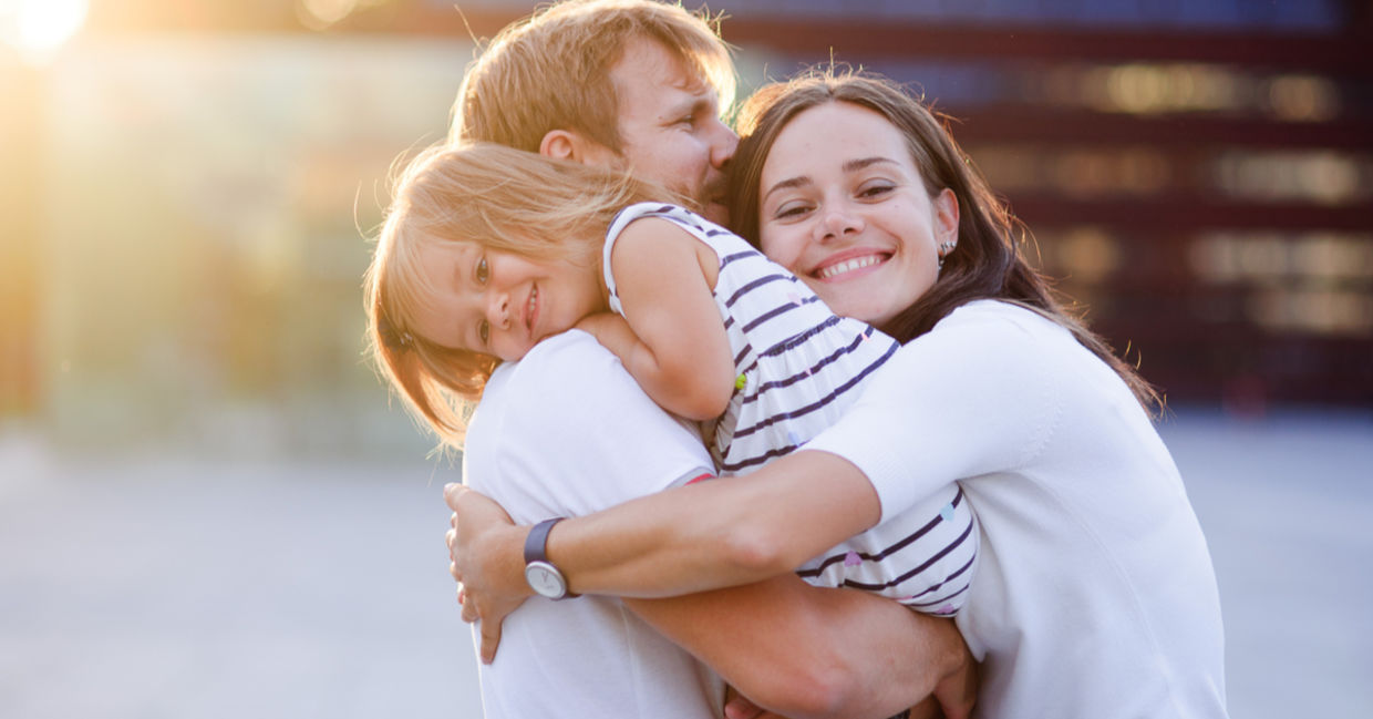 Portrait of a united family