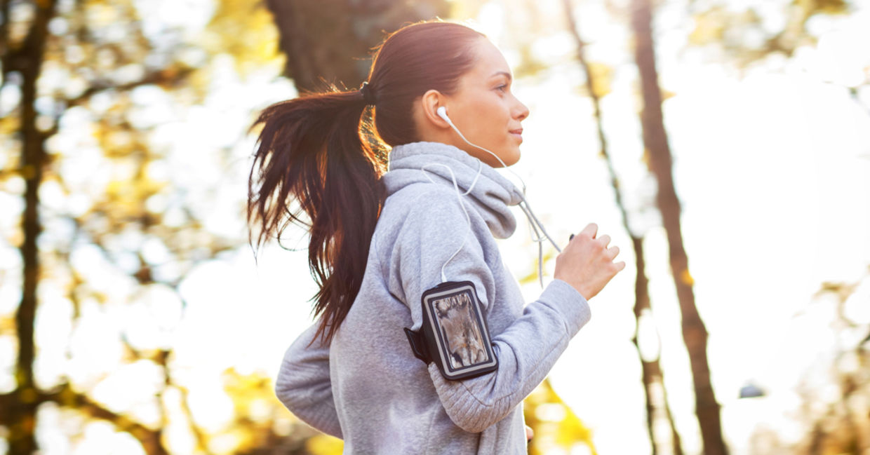 woman athlete training.