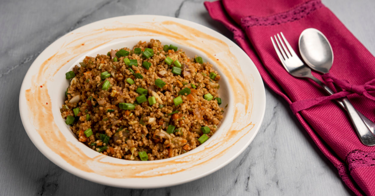 Fried millet is full of fiber.