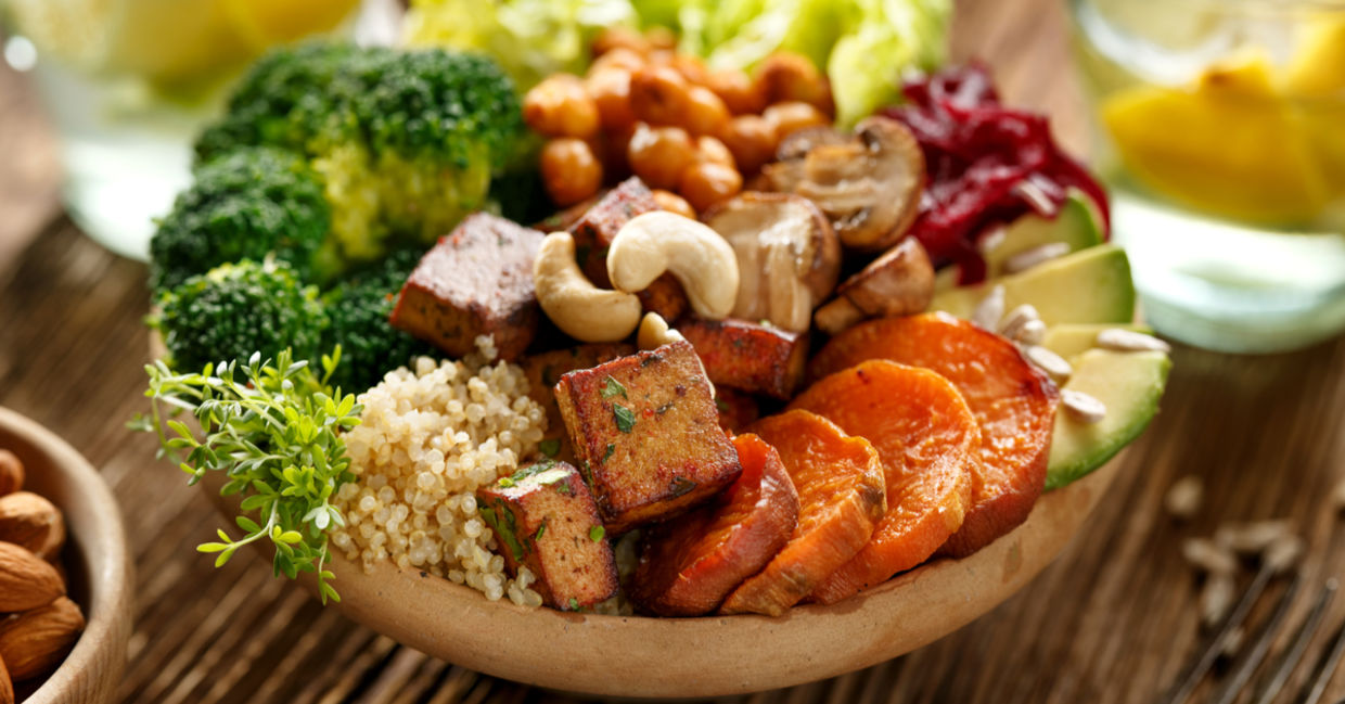 This buddha bowl is full of healthy plant-based protein.