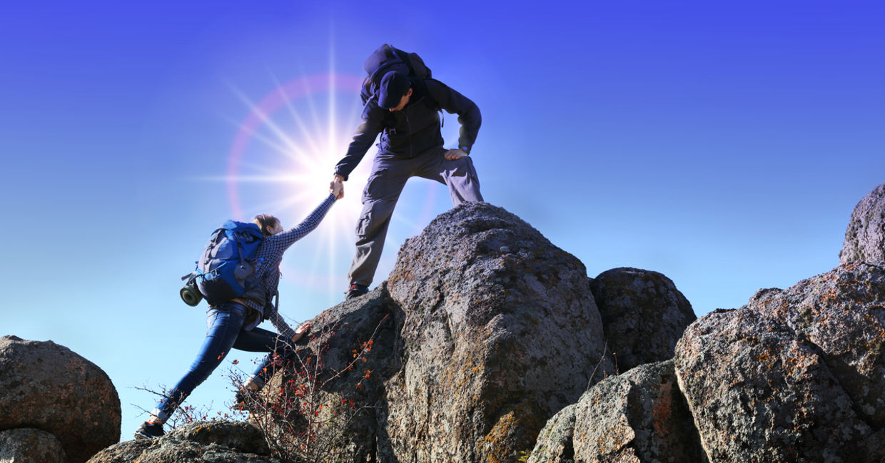 Friends lighten the load.