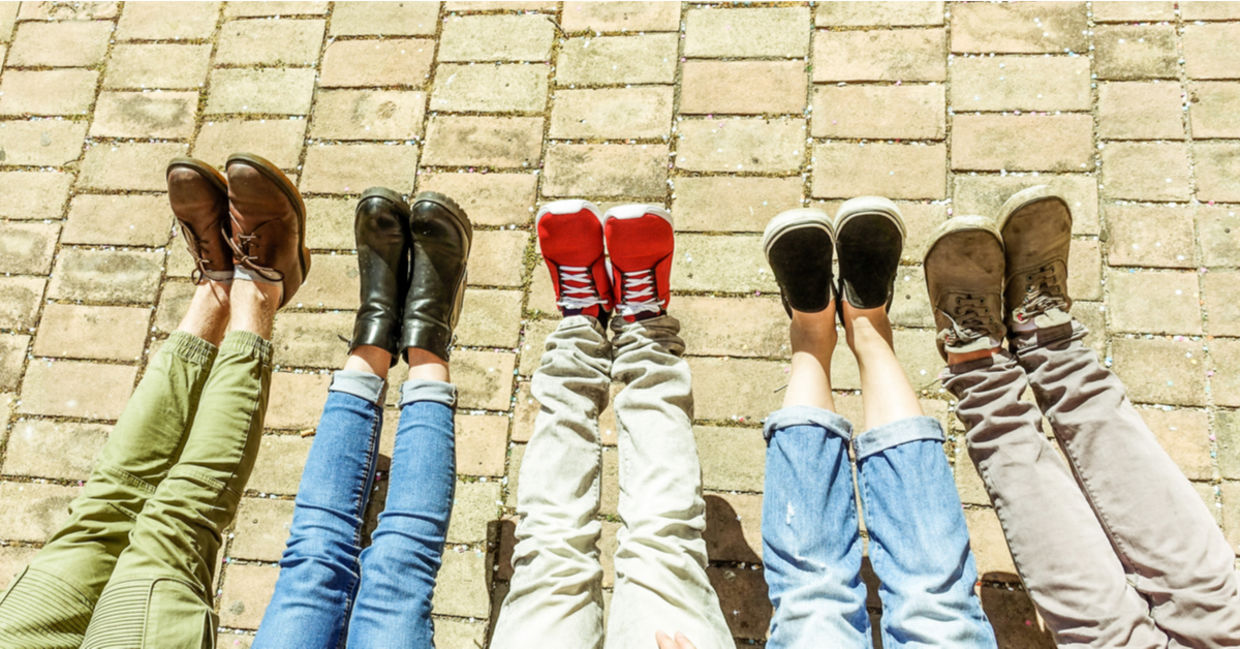 Relaxing with friends.