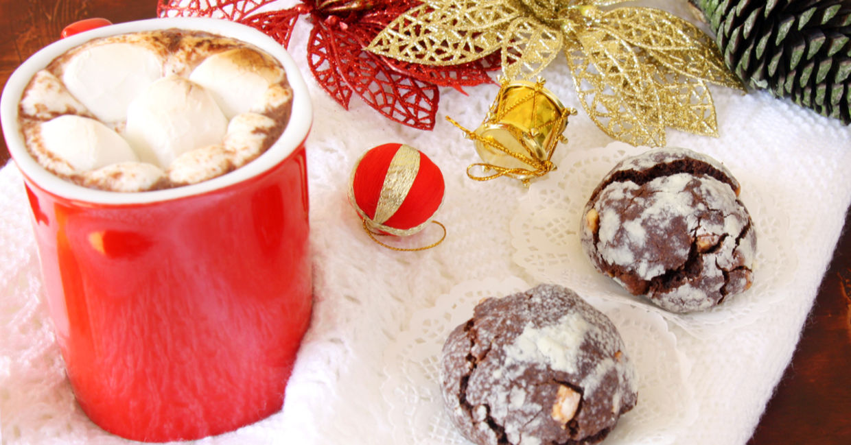 A delicious mug of spicy hot chocolate, much loved by Peruvians over Christmas.