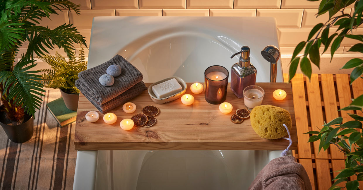 Take a relaxing spa bath.