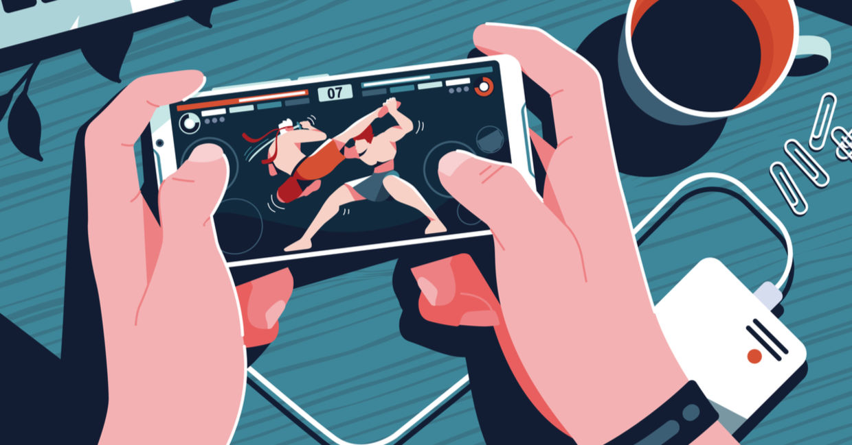 Playing online f=games.