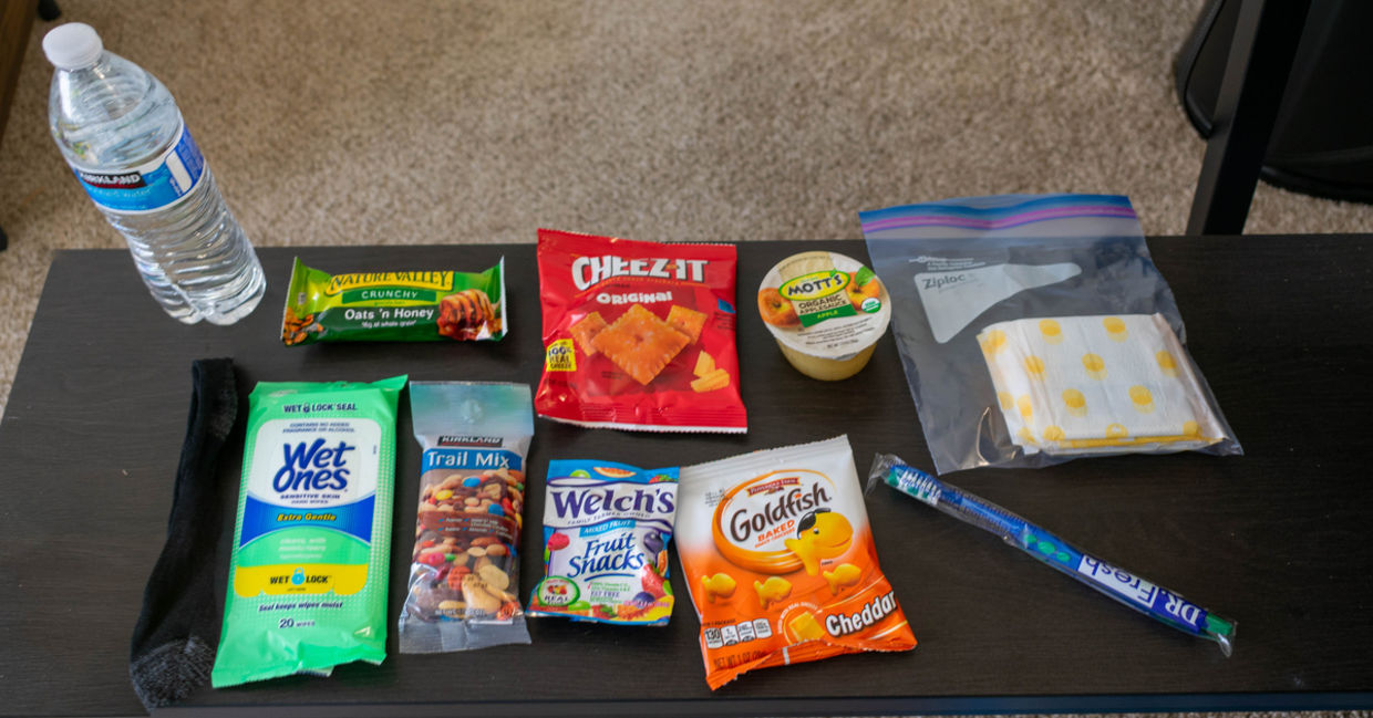 Take food and water with you.