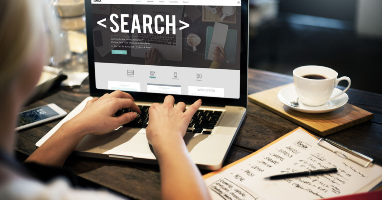 Searching the internet.