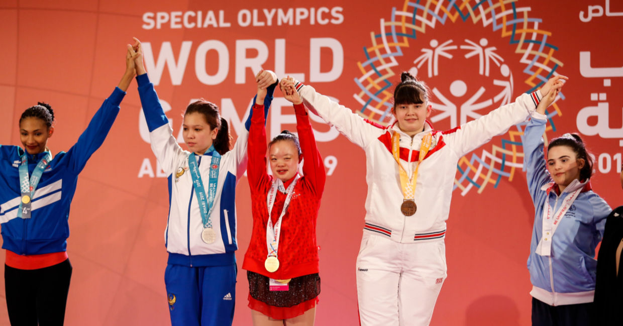Special Olympic athlete.