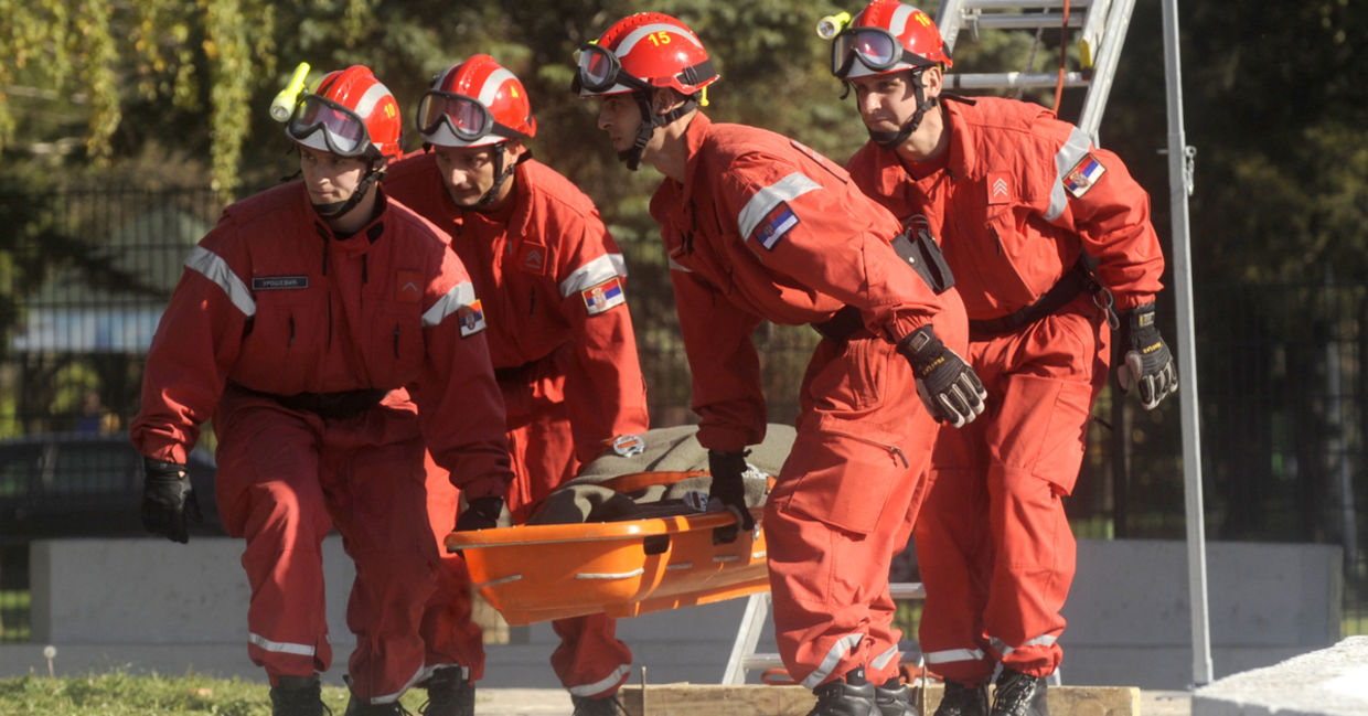 Search and rescue workers.
