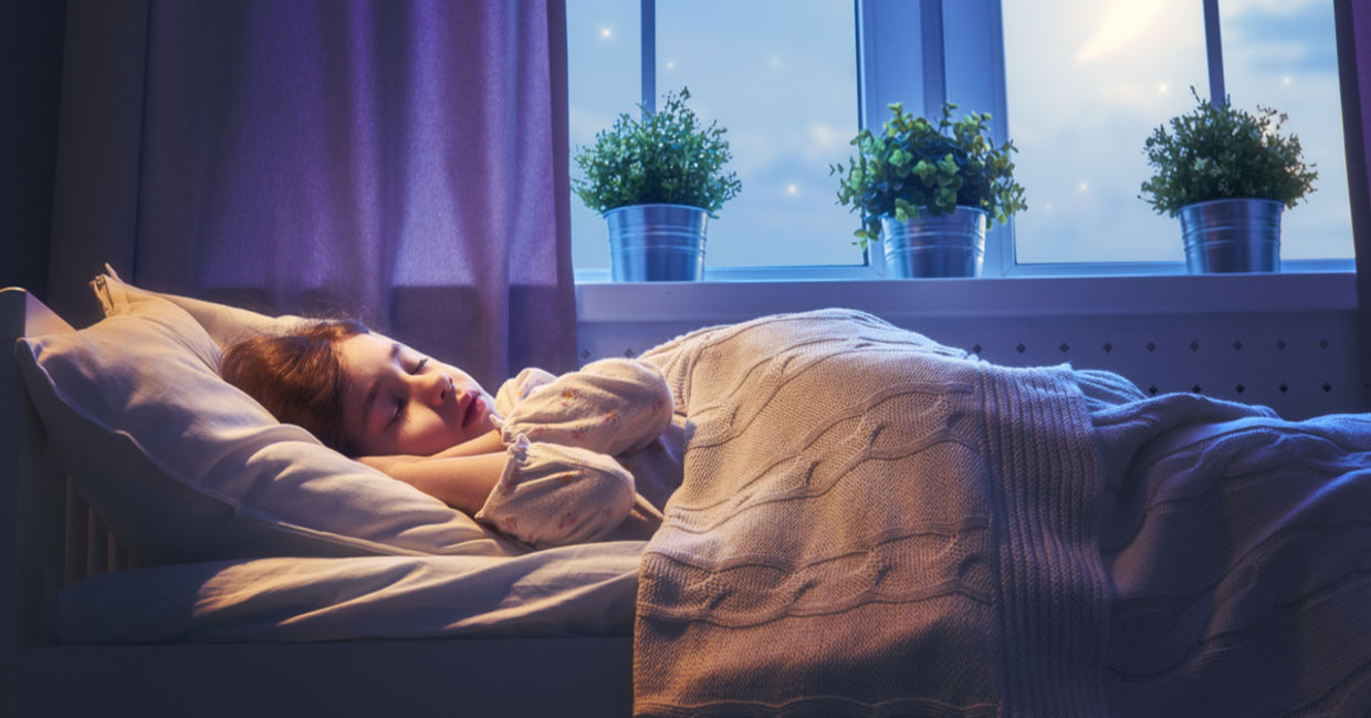 Getting a good night’s sleep.