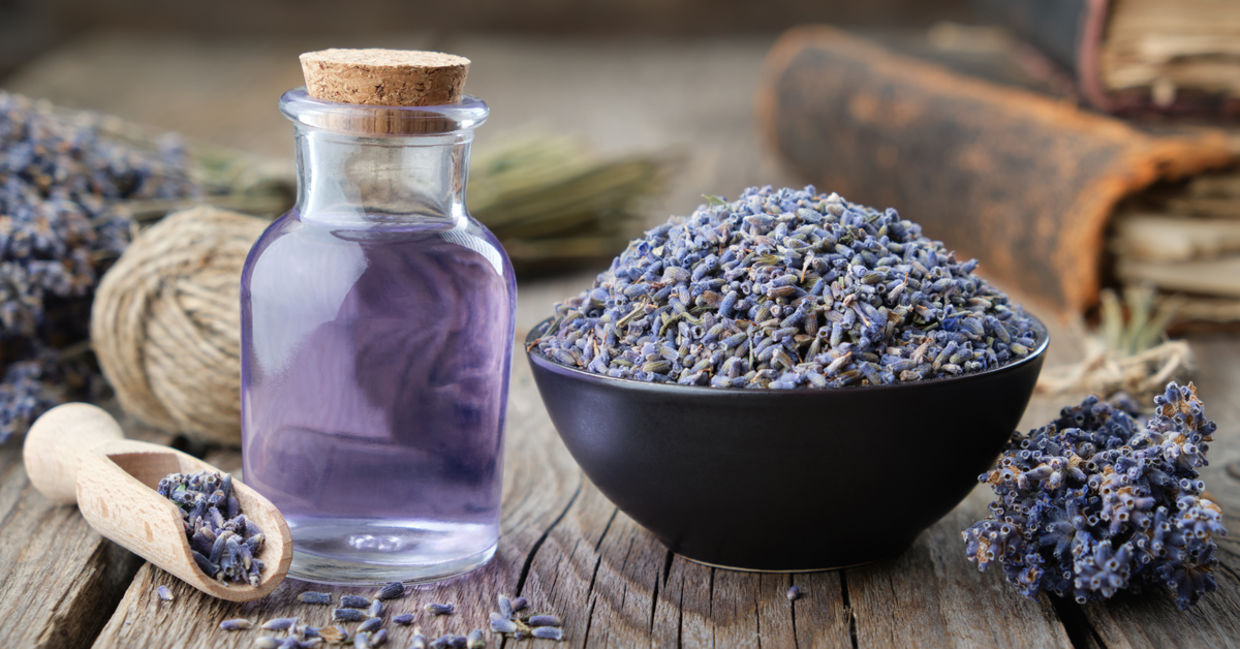 Lavender essential oil is calming and can help you sleep.