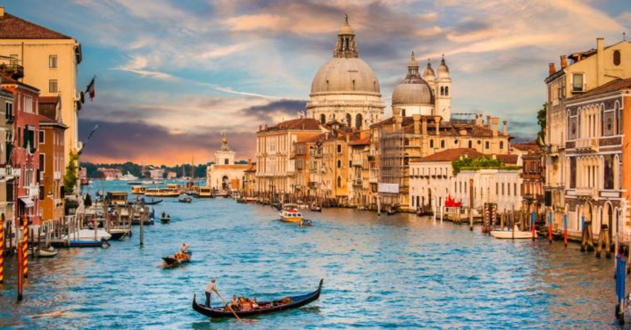 Canal in Venice.