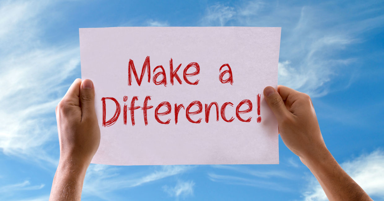 Make a difference by volunteering.