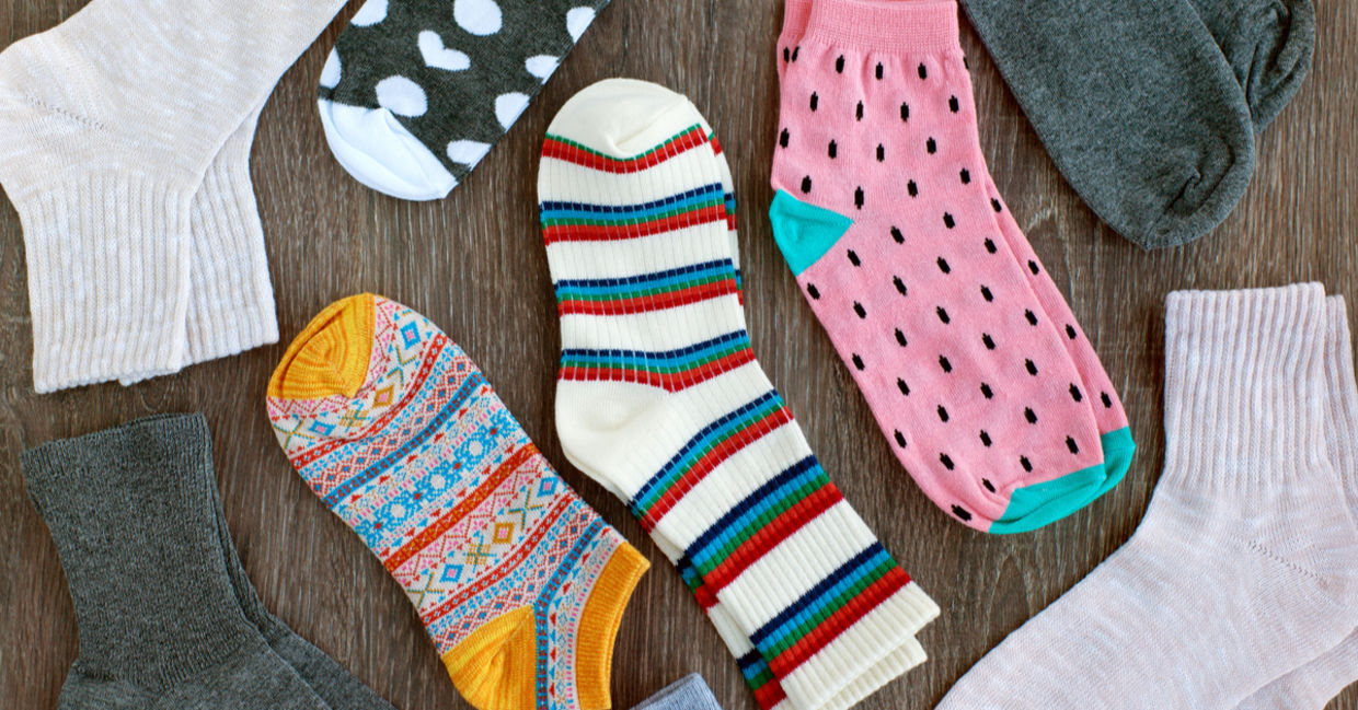 Keep your feet dry by wearing socks.