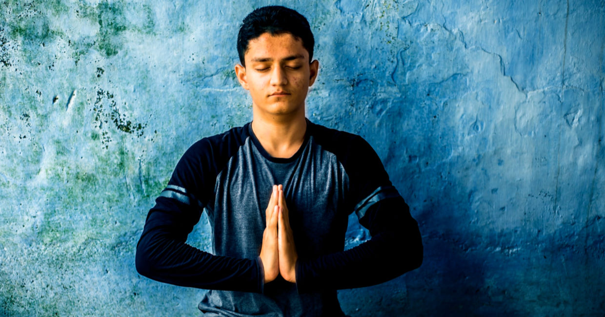 Feel grounded in this yoga pose.