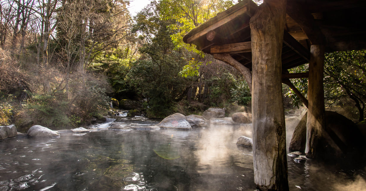 Rejuvenating hot springs in Japan