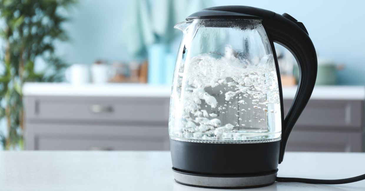 Boiling water can control weeds.