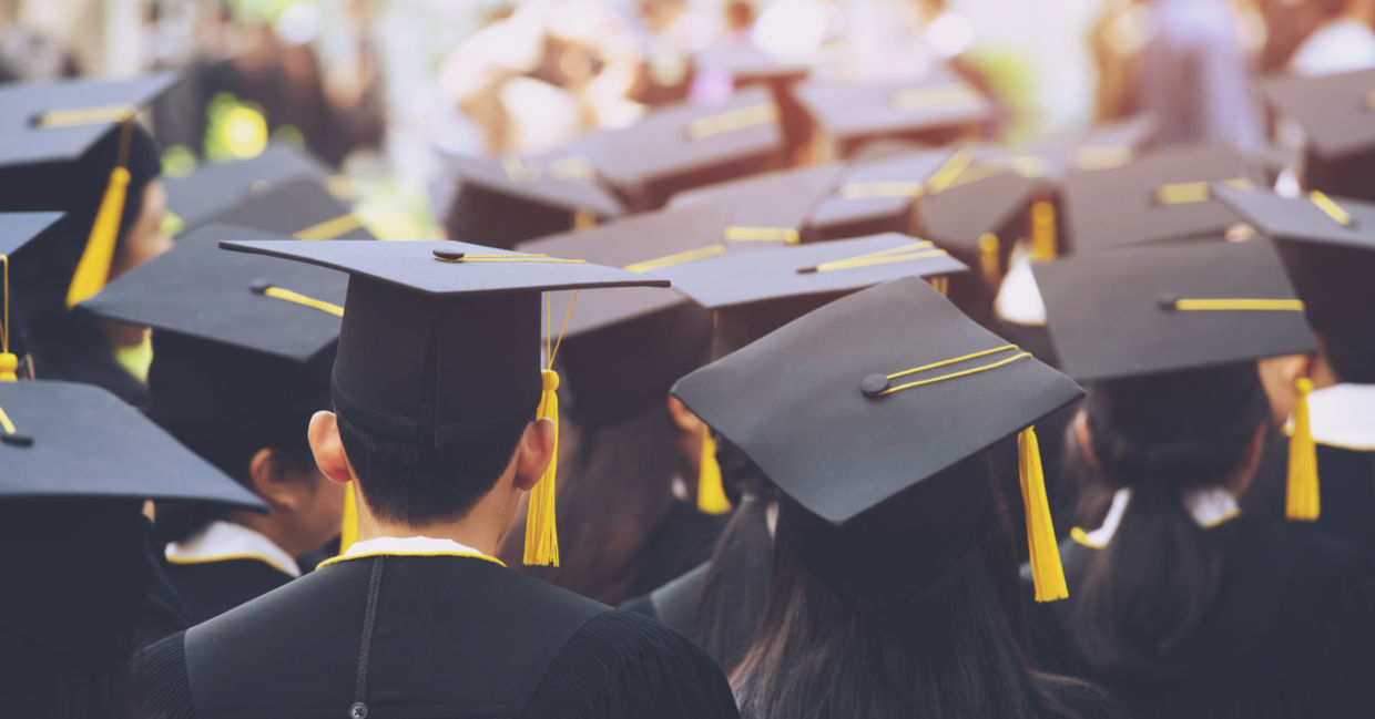 University graduation.