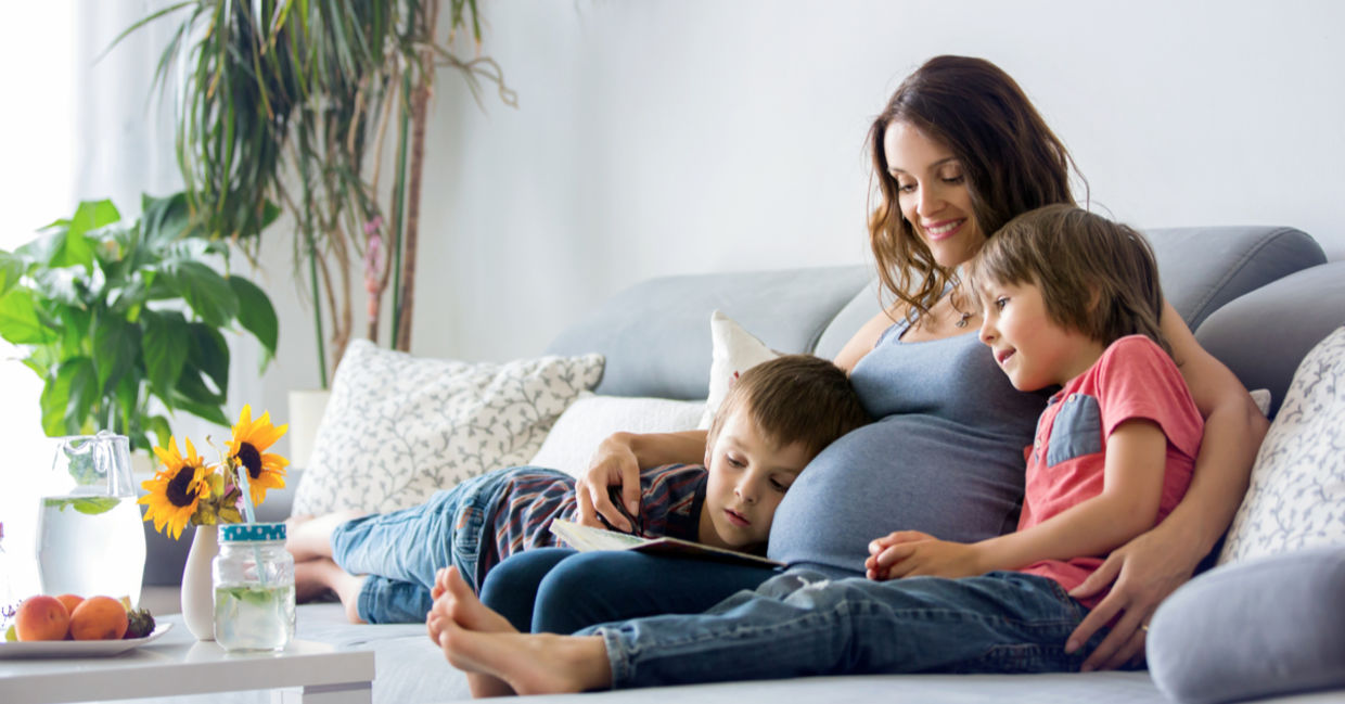 Young healthy mother.