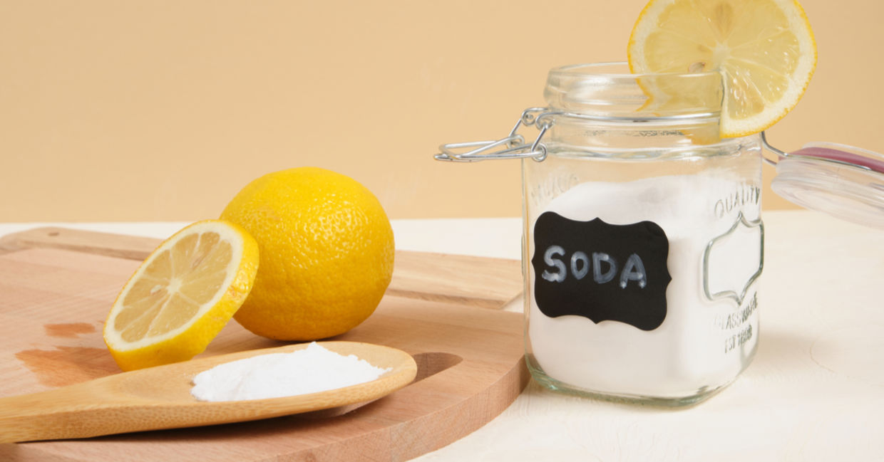 Clean your cutting board with lemons.